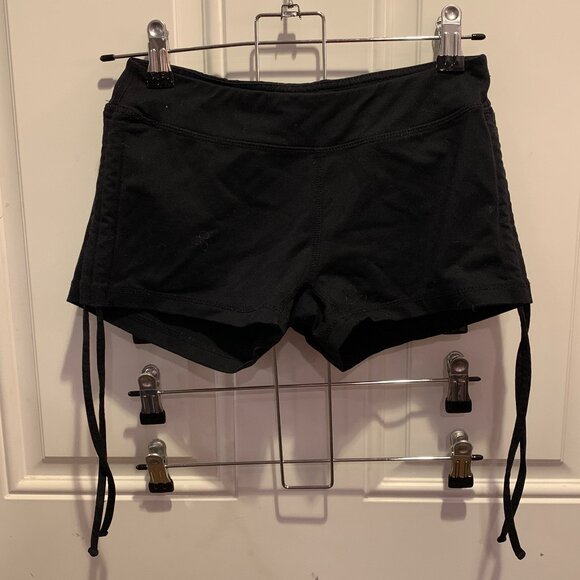 🙌 2/$55 RARE BadKitty Polefit Apparel Side Scrunch Ties Pole Hot Pants Shorts - Picture 1 of 5